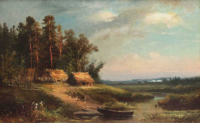 Гине Александр Васильевич. Сельский пейзаж